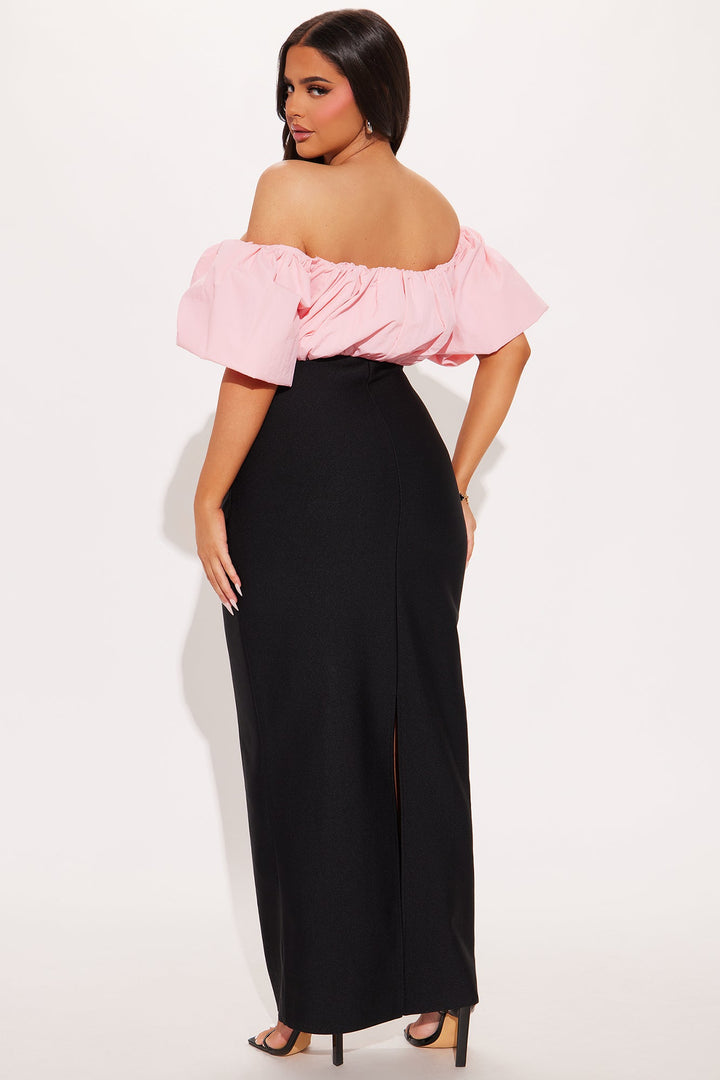Better Together Bandage Maxi Dress - Pink/combo