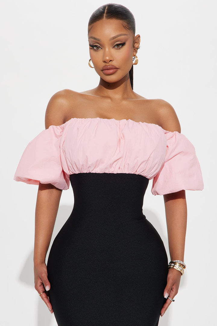 Better Together Bandage Maxi Dress - Pink/combo
