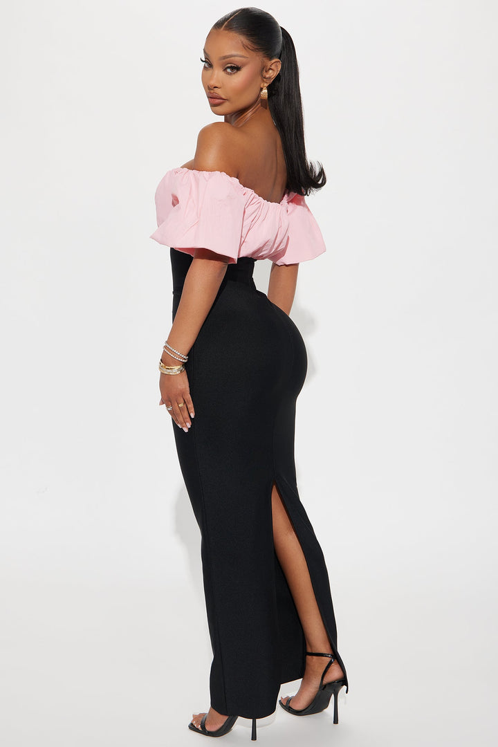 Better Together Bandage Maxi Dress - Pink/combo