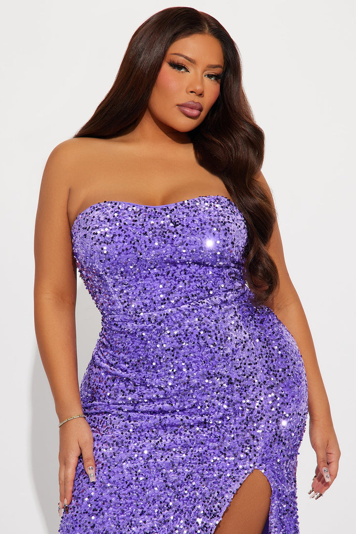 Dahlia Sequin Gown - Lavender