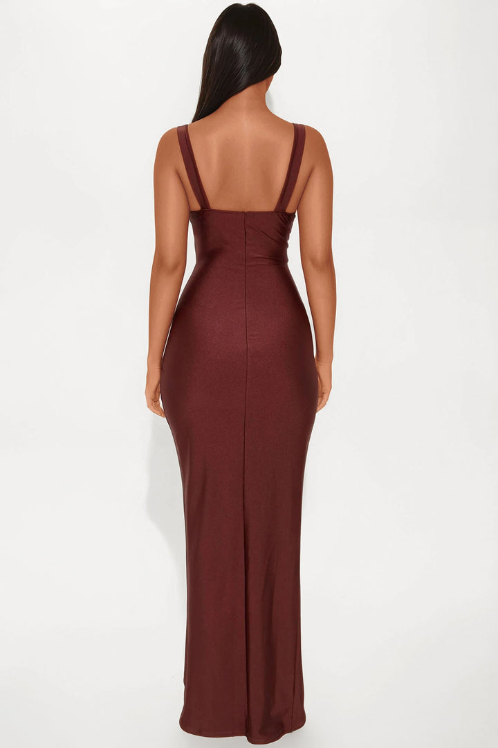 On Scene Maxi Dress - Chocolate