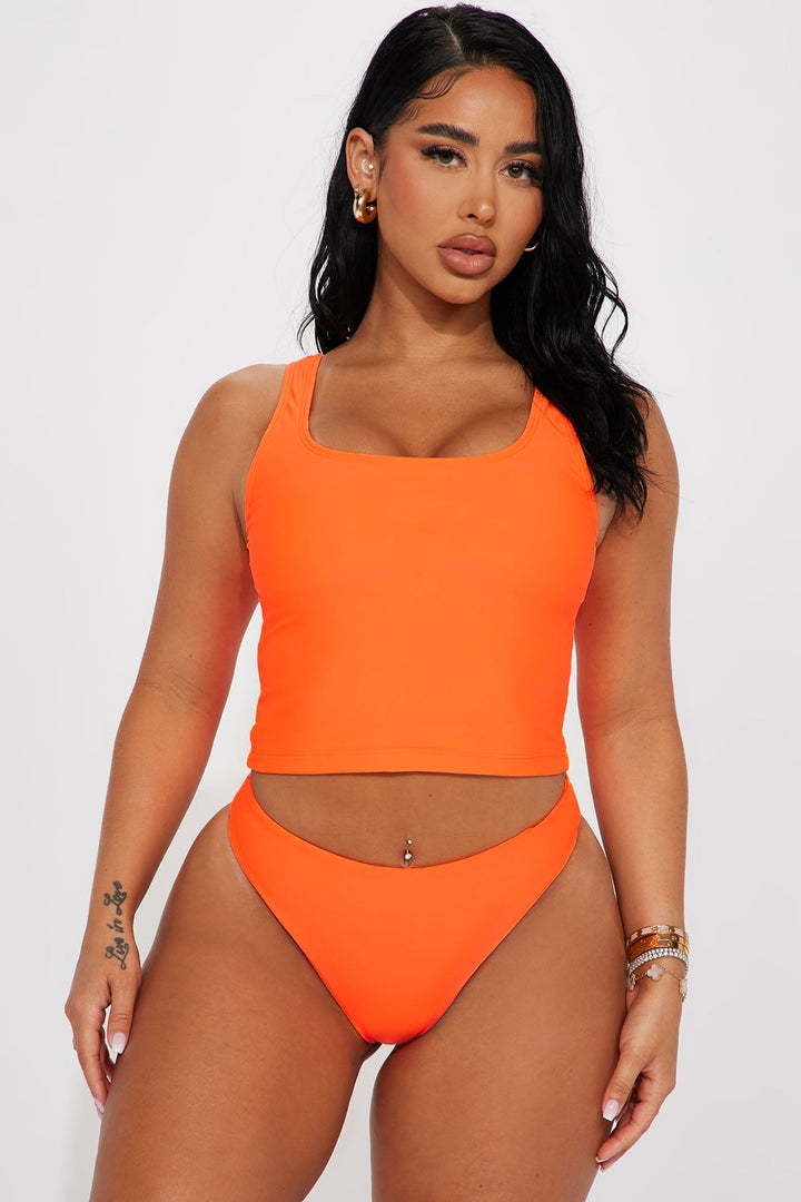 Maui Mix And Match Mid Rise Cheeky Bikini Bottom - Orange