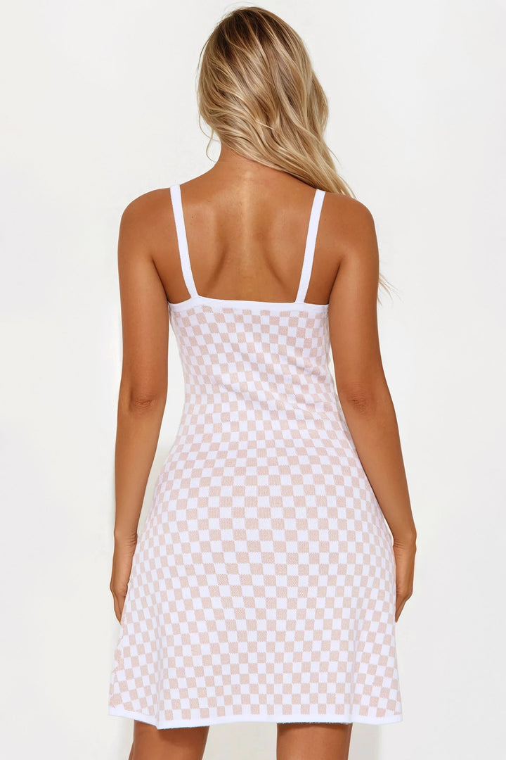 Valerie Jacquard Mini Dress - Ivory/combo