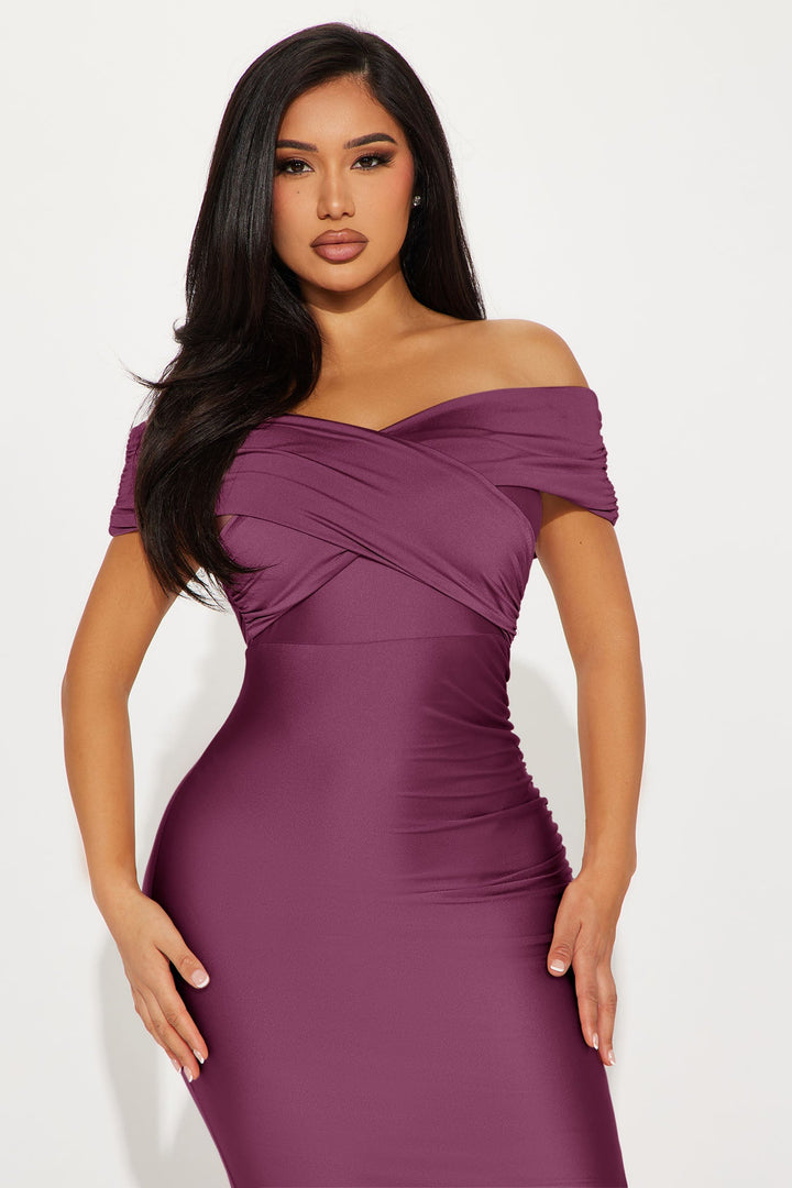 Ignore The Romance Maxi Dress - Plum