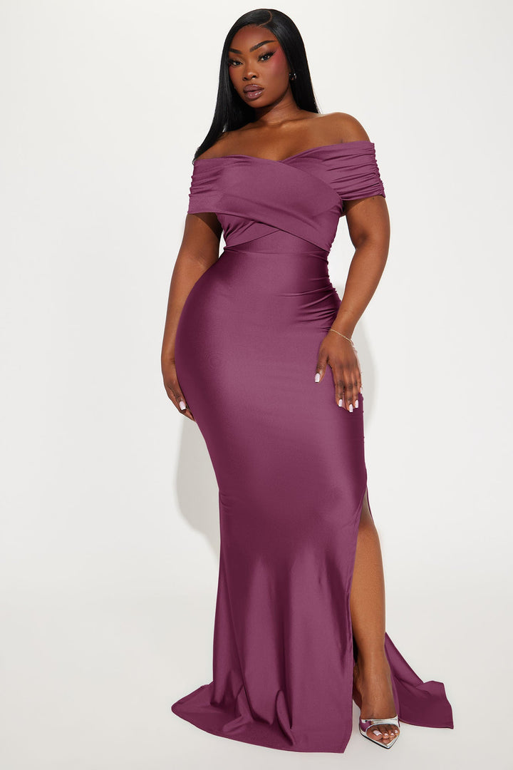Ignore The Romance Maxi Dress - Plum