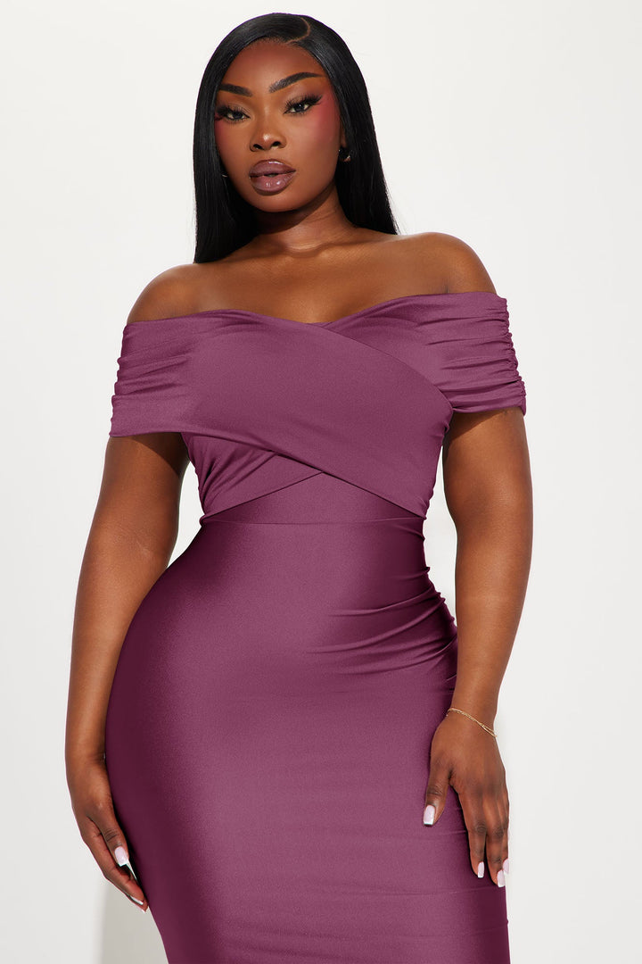 Ignore The Romance Maxi Dress - Plum