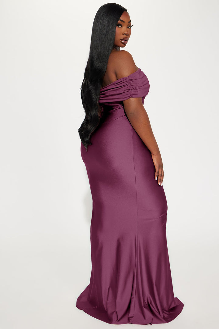 Ignore The Romance Maxi Dress - Plum