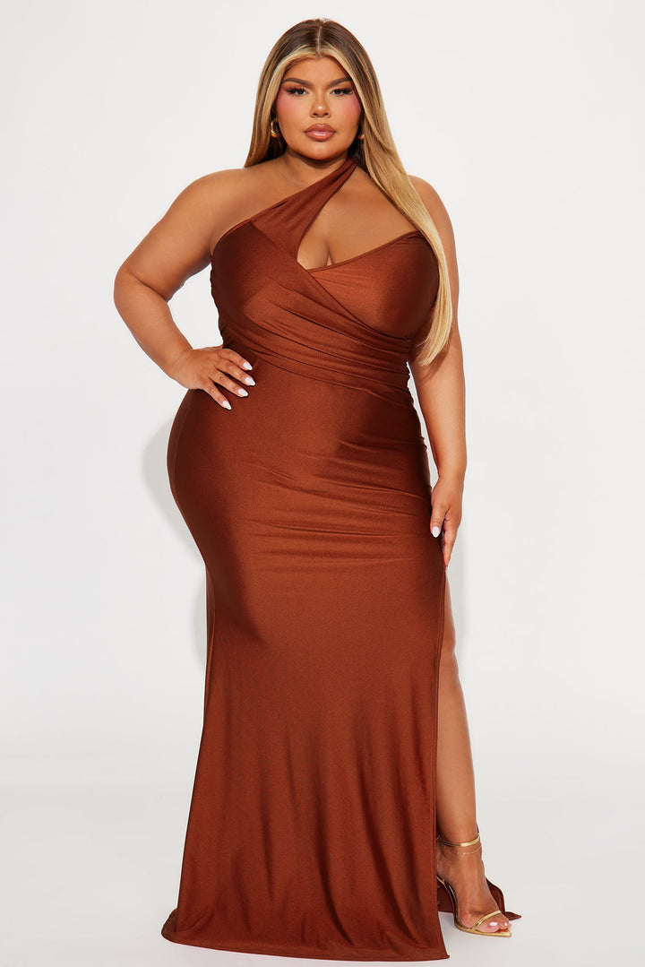 Can't Replace You Maxi Dress - Rust
