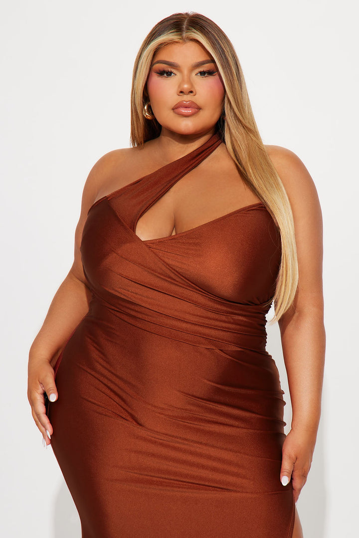 Can't Replace You Maxi Dress - Rust