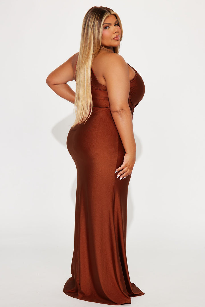 Can't Replace You Maxi Dress - Rust