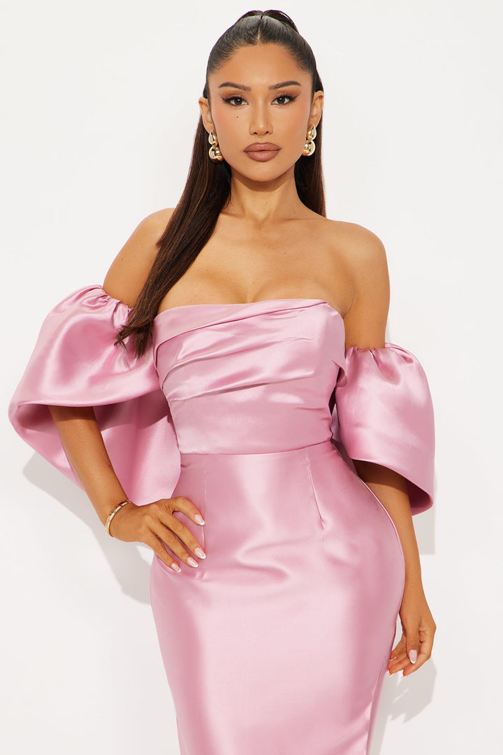 Show Stopper Strapless Gown - Mauve