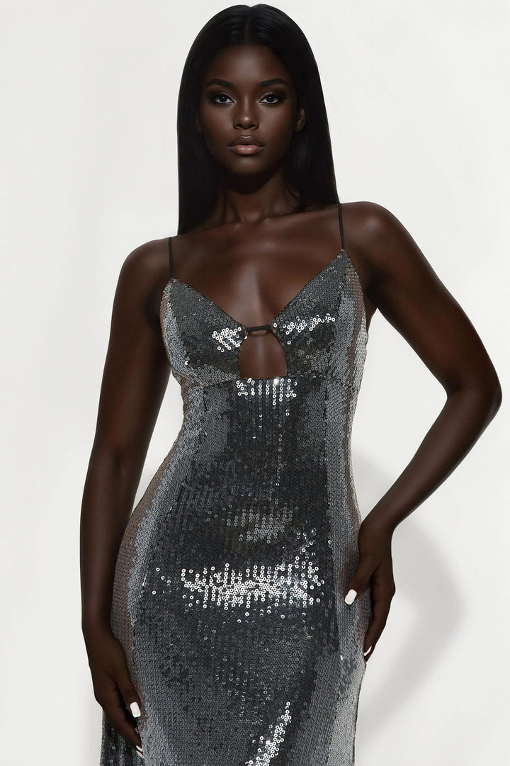 Kathryn Sequin Gown - Black