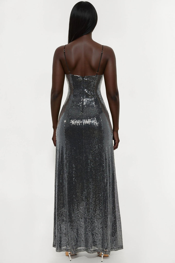 Kathryn Sequin Gown - Black