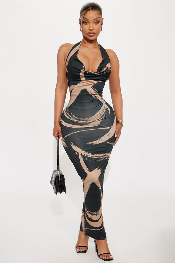 Tyler Halter Maxi Dress - Black/combo