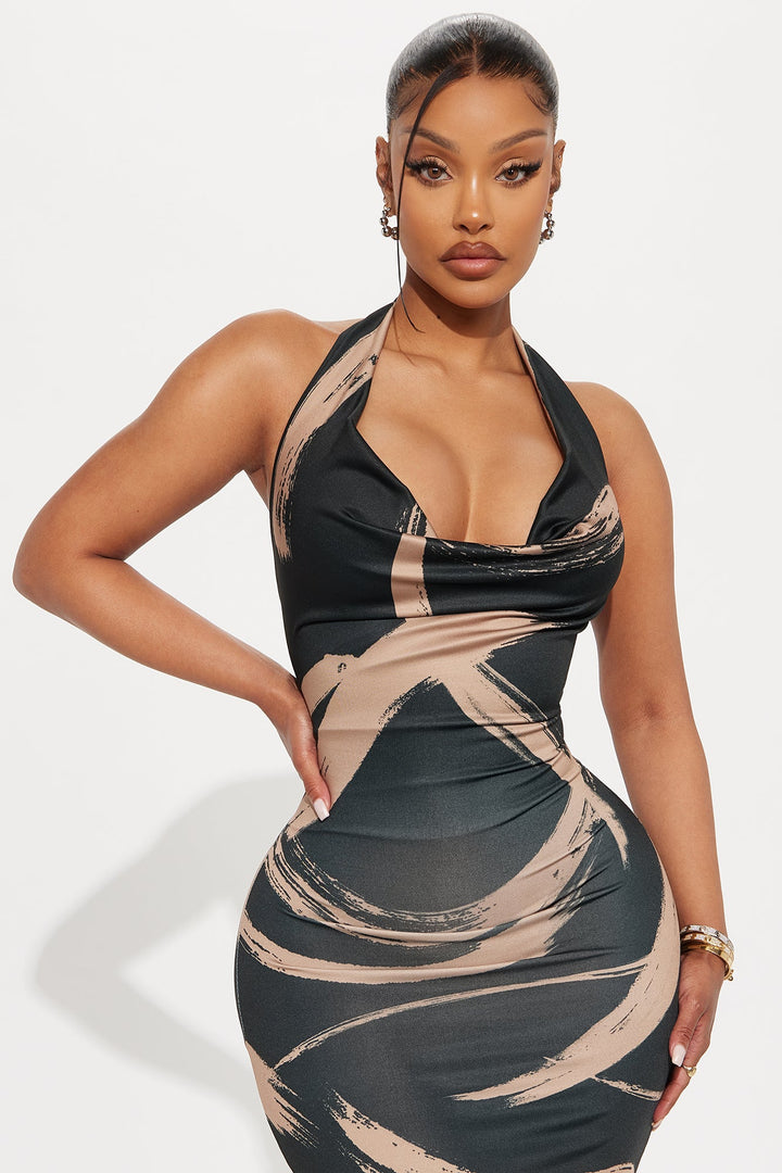 Tyler Halter Maxi Dress - Black/combo