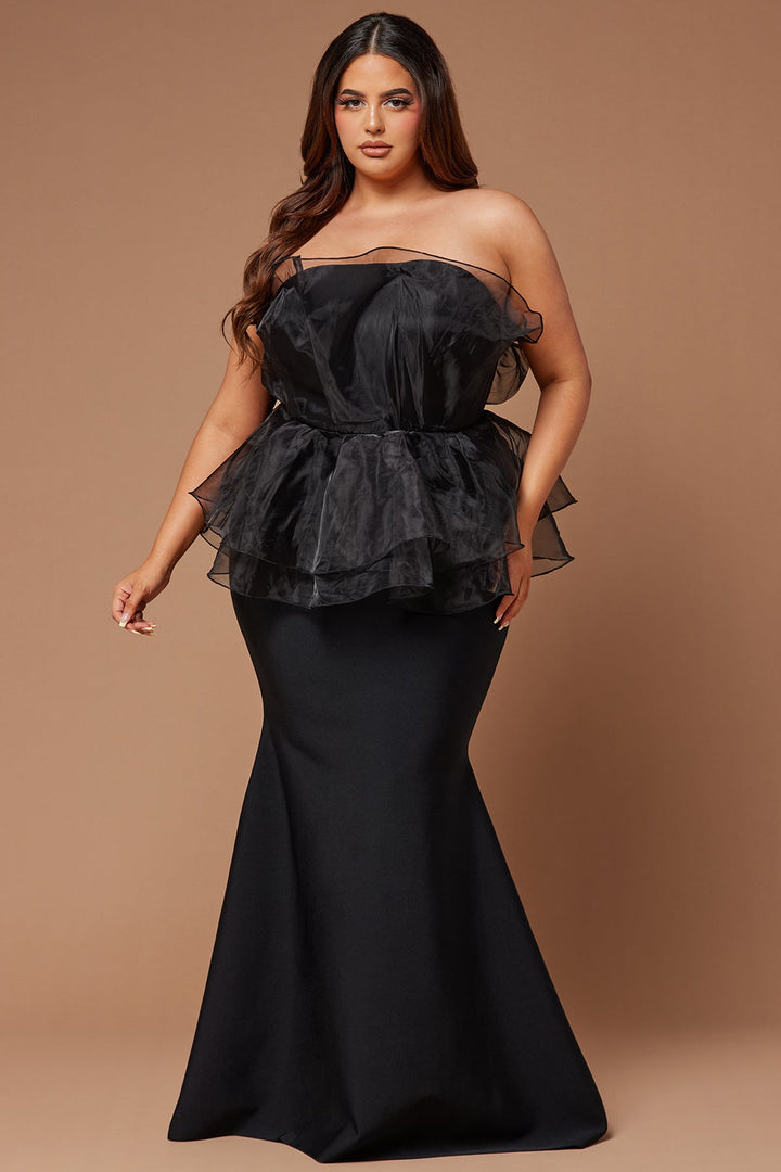 Mara Bandage Gown - Black