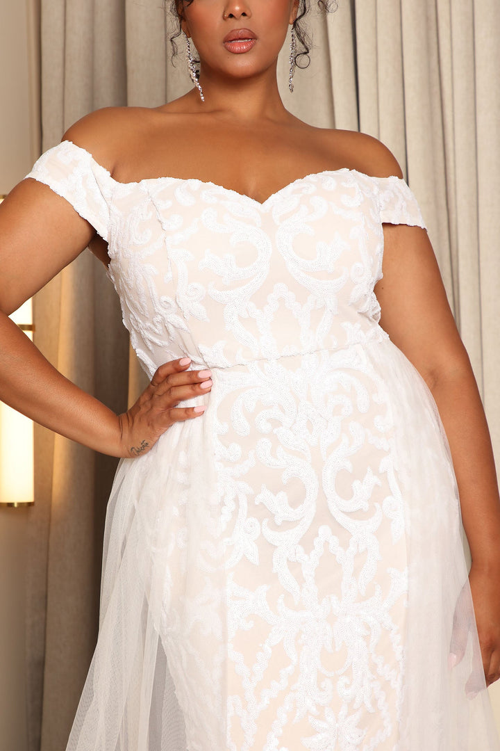 Impeccable Taste Sequin Maxi Dress - White