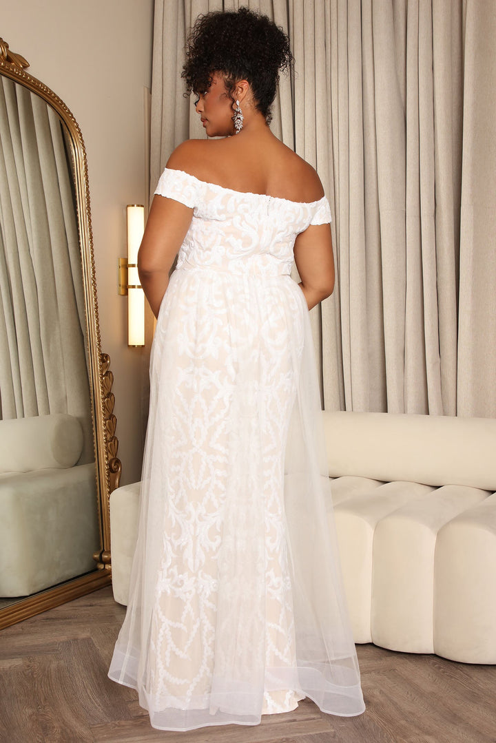 Impeccable Taste Sequin Maxi Dress - White