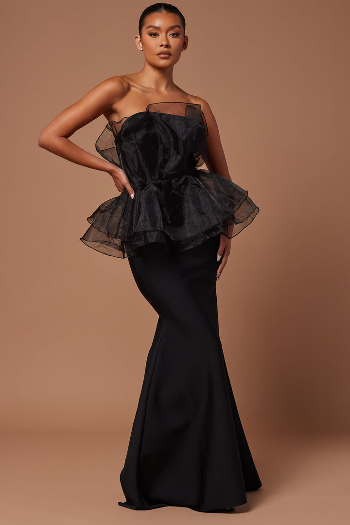 Mara Bandage Gown - Black