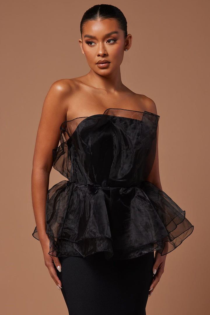 Mara Bandage Gown - Black