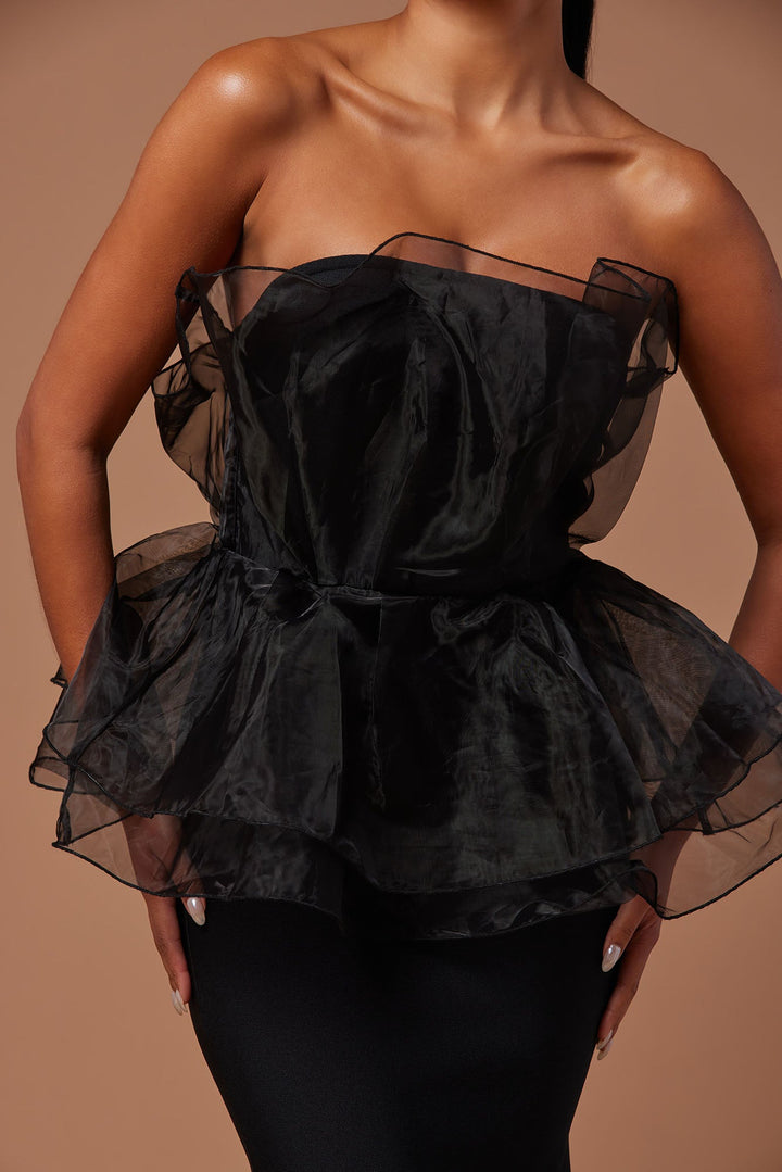 Mara Bandage Gown - Black