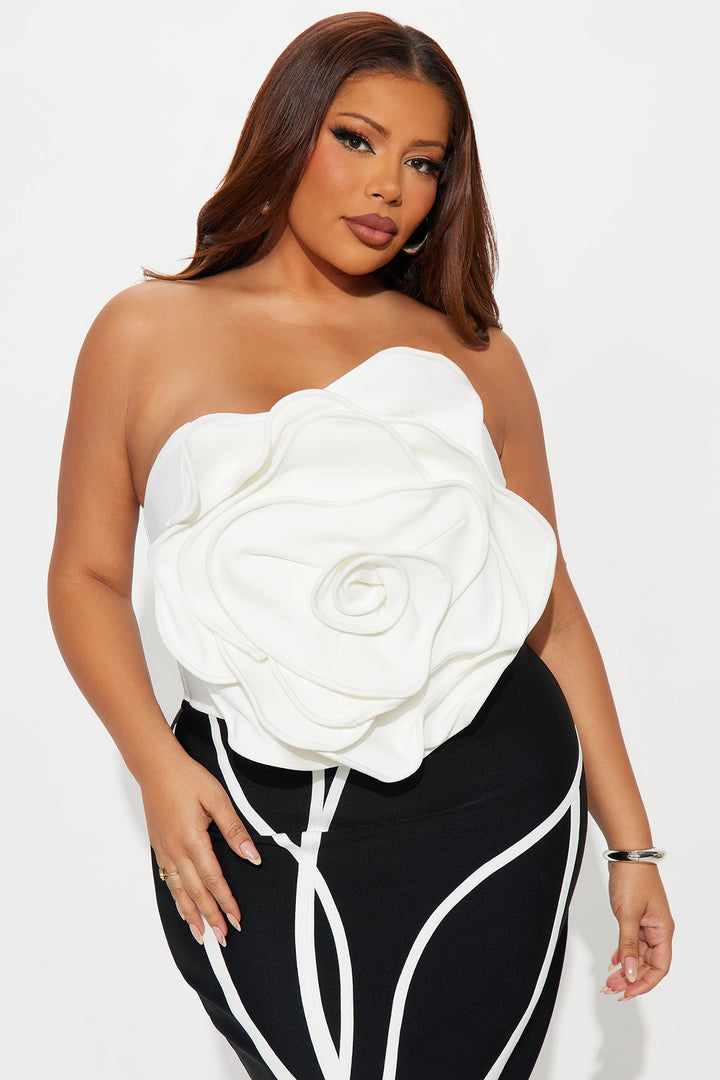 Thea Bandage Maxi Dress - Black/White