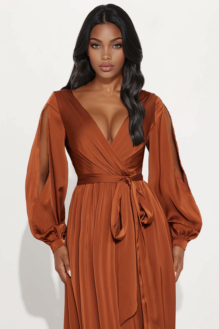 Belle Maxi Dress - Chocolate