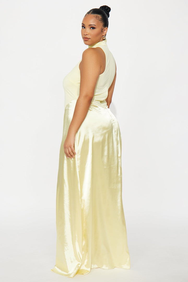 Highly Favored Maxi Dress - Butter Yellow