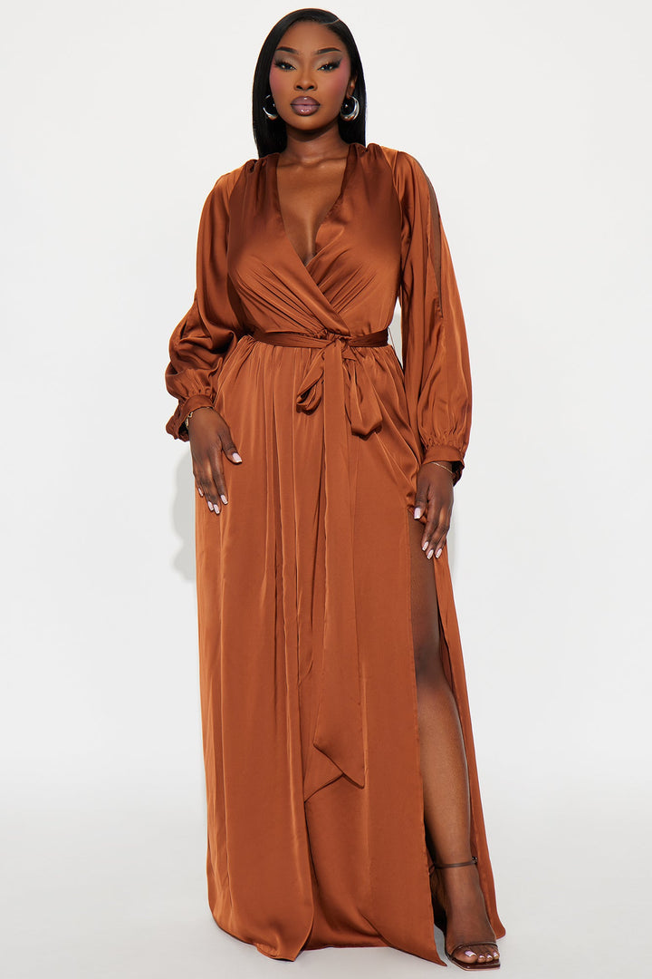Belle Maxi Dress - Chocolate