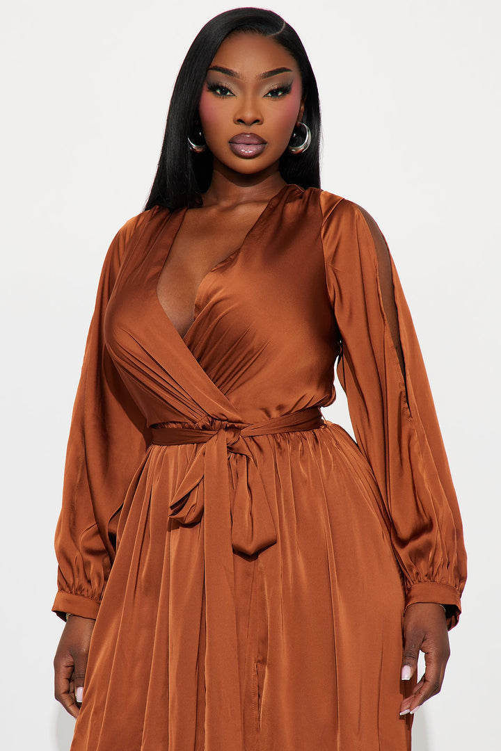Belle Maxi Dress - Chocolate