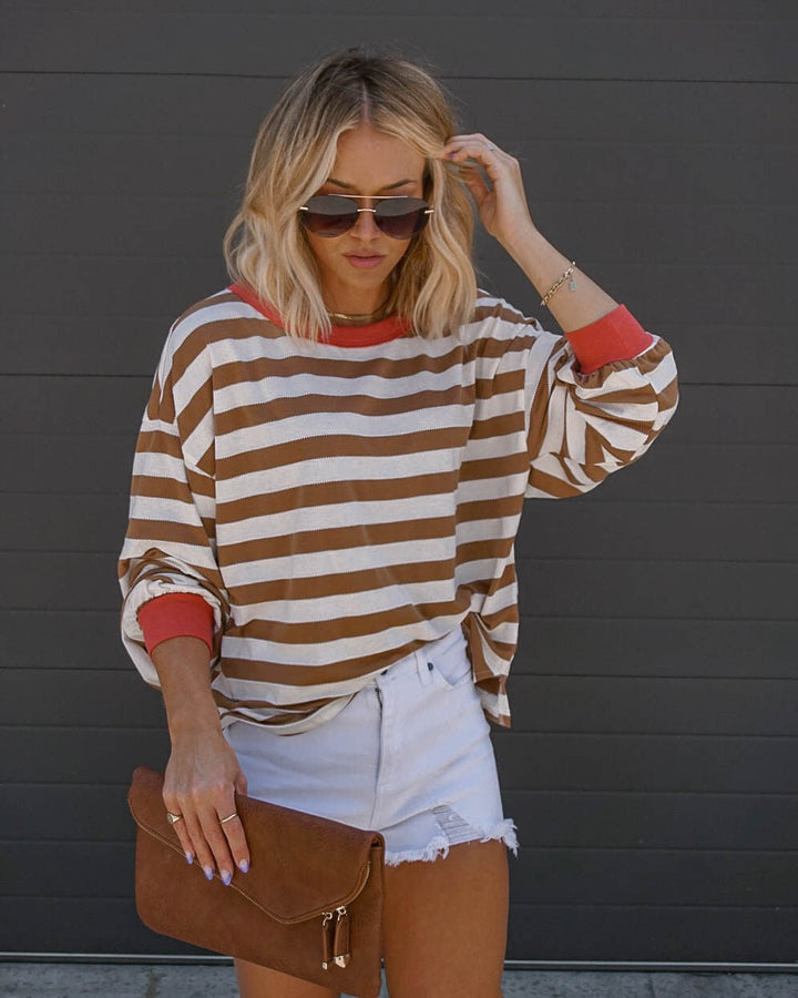 Morwenna Striped Long Sleeve Top
