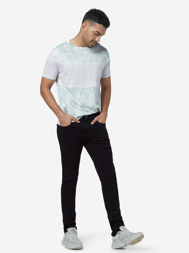 Nuon Black Slim-Fit Mid-Rise Jeans