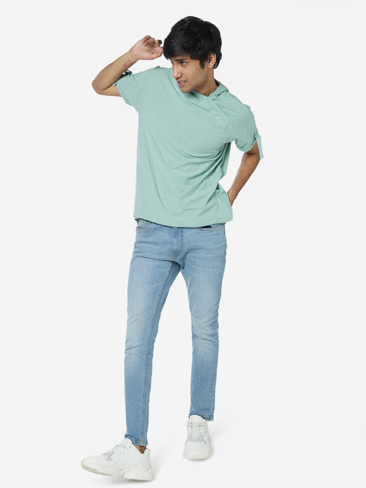 Nuon Light Blue Slim - Fit Mid - Rise Jeans