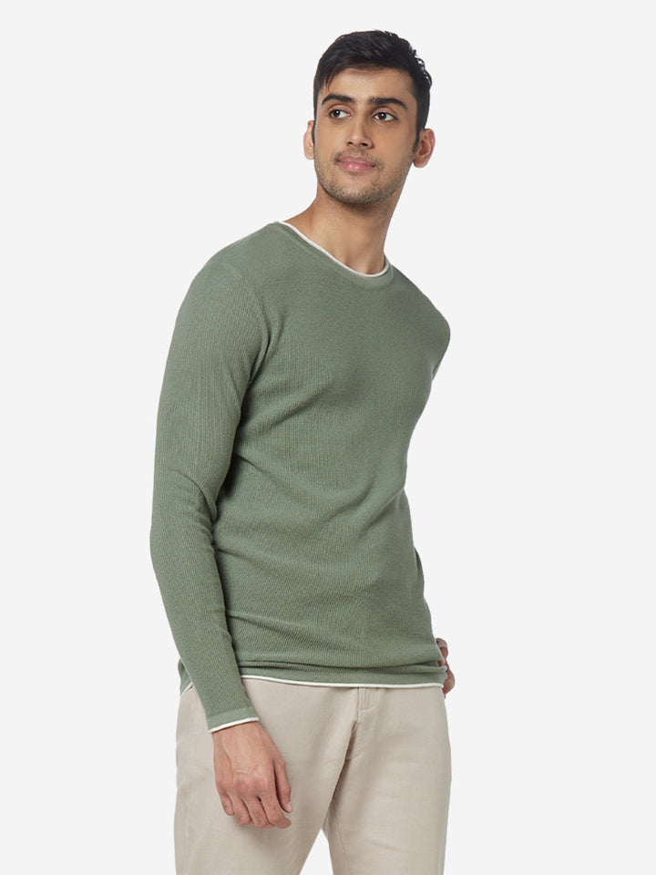 ETA Sage Green Slim Fit T-Shirt
