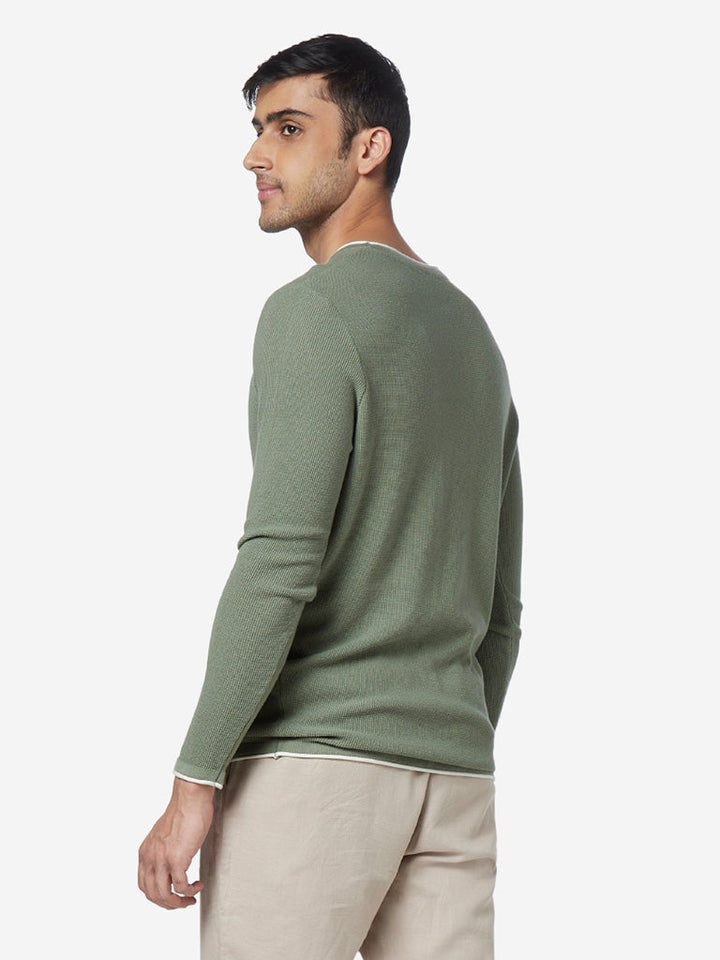 ETA Sage Green Slim Fit T-Shirt