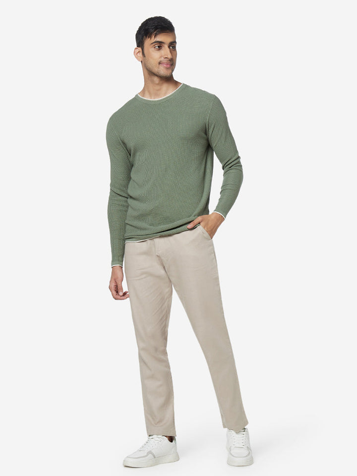 ETA Sage Green Slim Fit T-Shirt