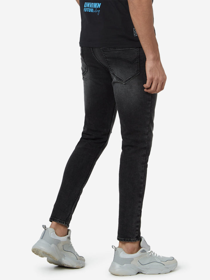 Nuon Charcoal Slim-Fit Mid-Rise Jeans