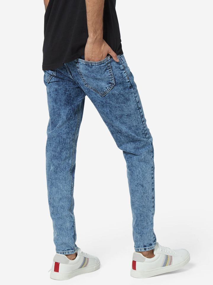 Nuon Blue Slim - Fit Mid - Rise Jeans