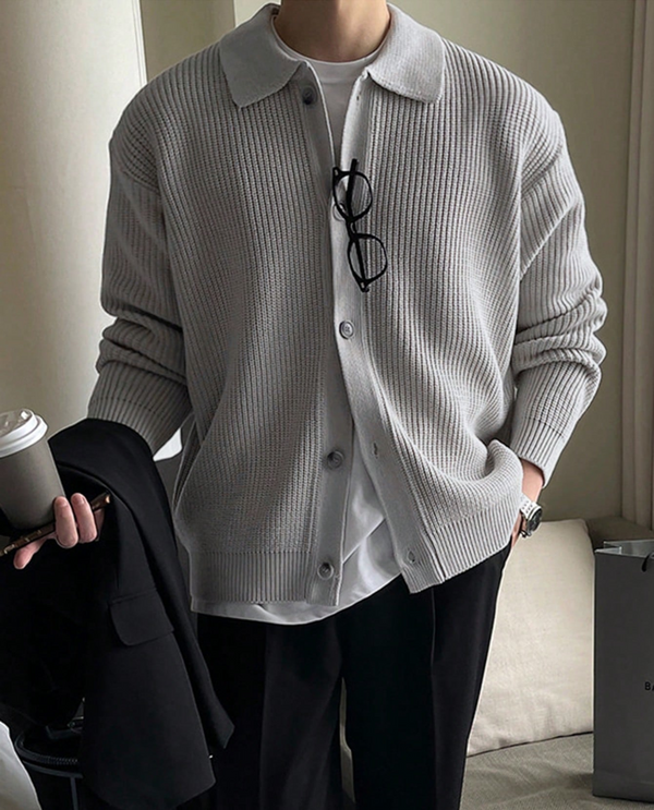 Como Button Knit Cardigan