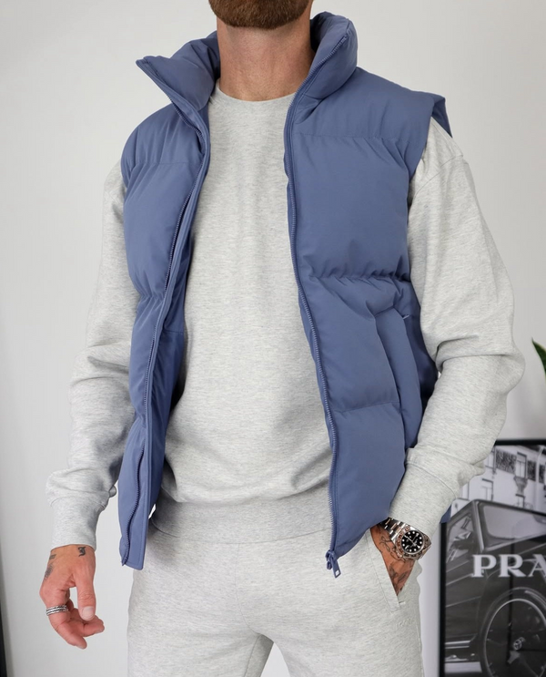 The Mara Gilet Baby Blue