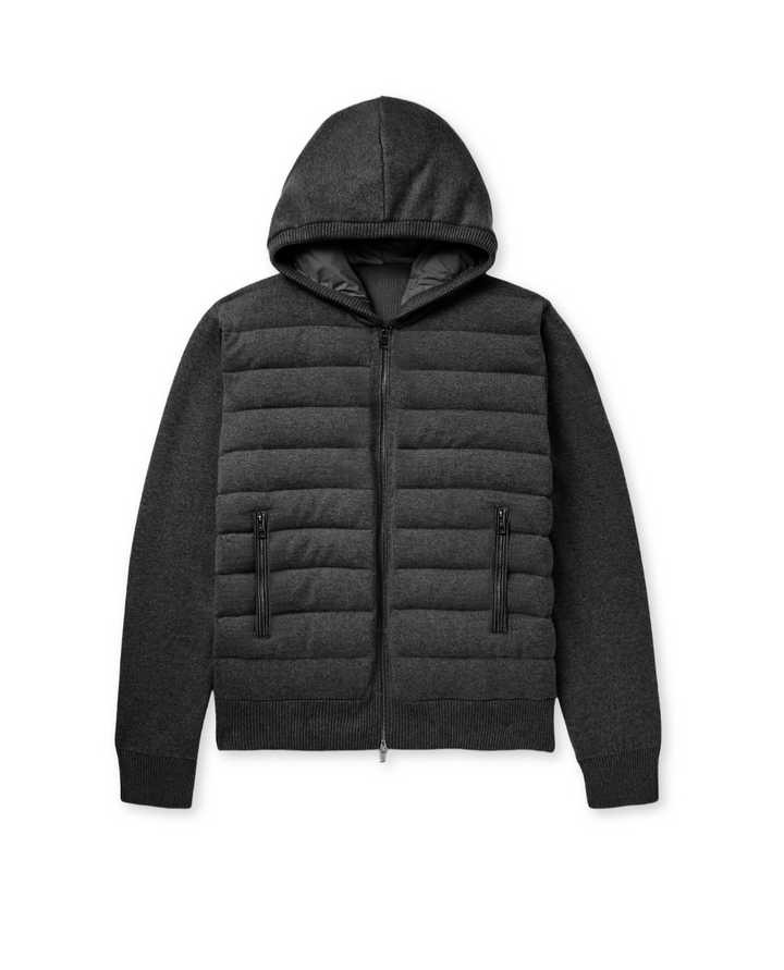 The Velino Hooded Hybrid Jacket Black
