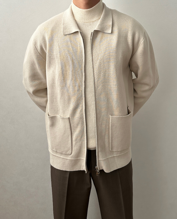 Lille Knit Zip Cardigan