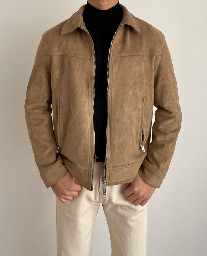Romel Suede Zip Jacket