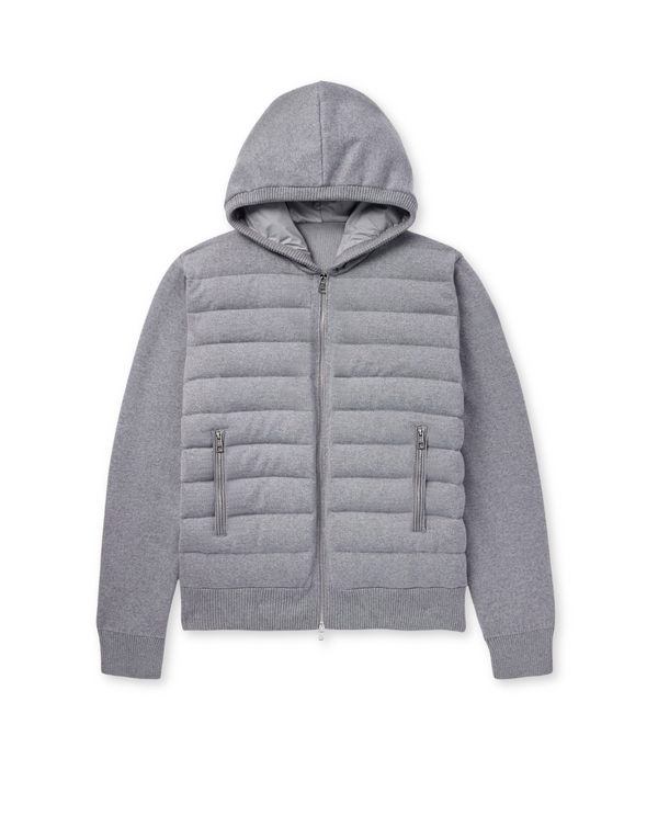 The Velino Hooded Hybrid Jacket Grey