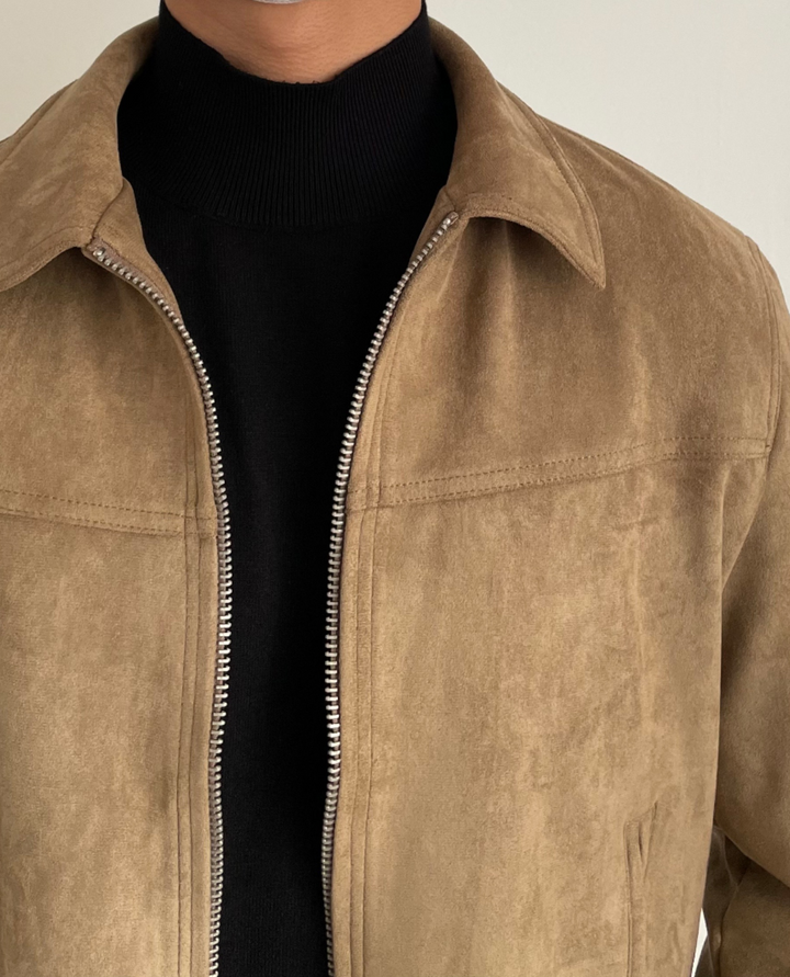 Romel Suede Zip Jacket