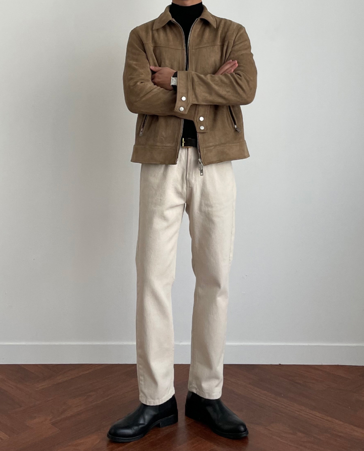 Romel Suede Zip Jacket