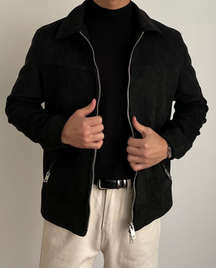 Romel Suede Zip Jacket