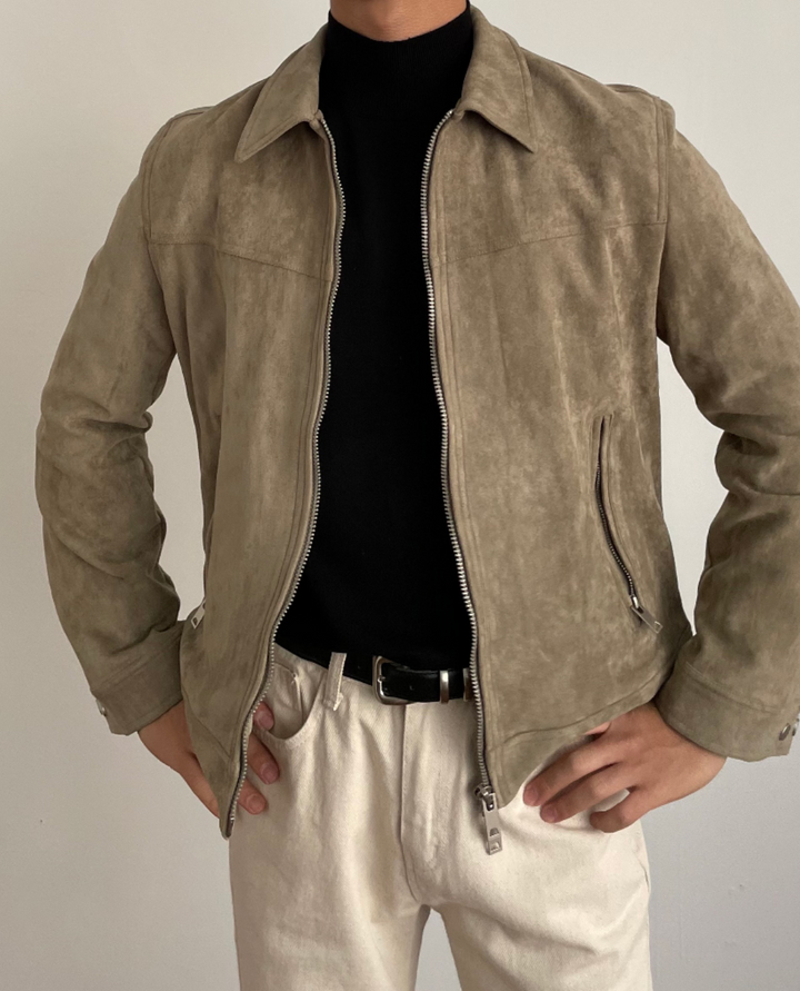Romel Suede Zip Jacket