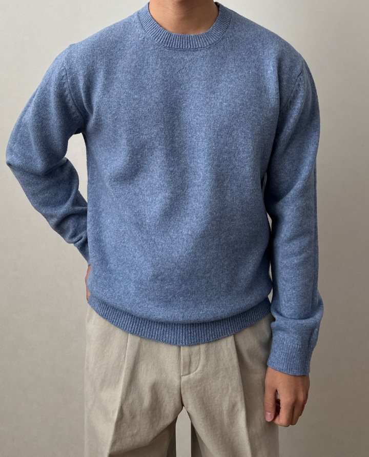 Arveilo Knit Sweater Light Blue