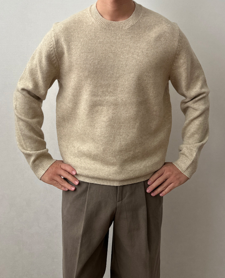 Arveilo Knit Sweater Light Taupe